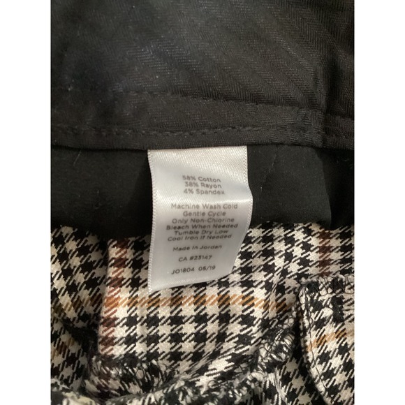 Talbots Hampshire Ankle Pants Houndstooth Women's Size 0P Petites - Picture 6 of 6